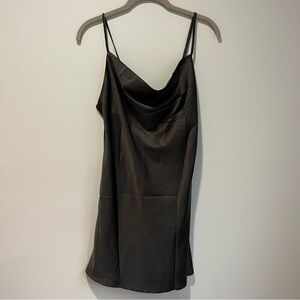 Just Quella Black Silk Dress